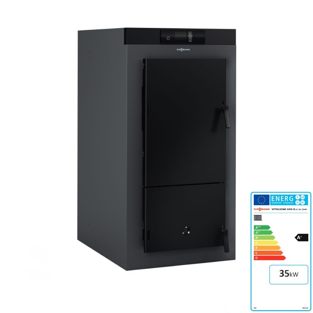 Viessmann Holzvergaser Vitoligno 200-S 35 kW Scheitzholz ohne Partikelabscheider