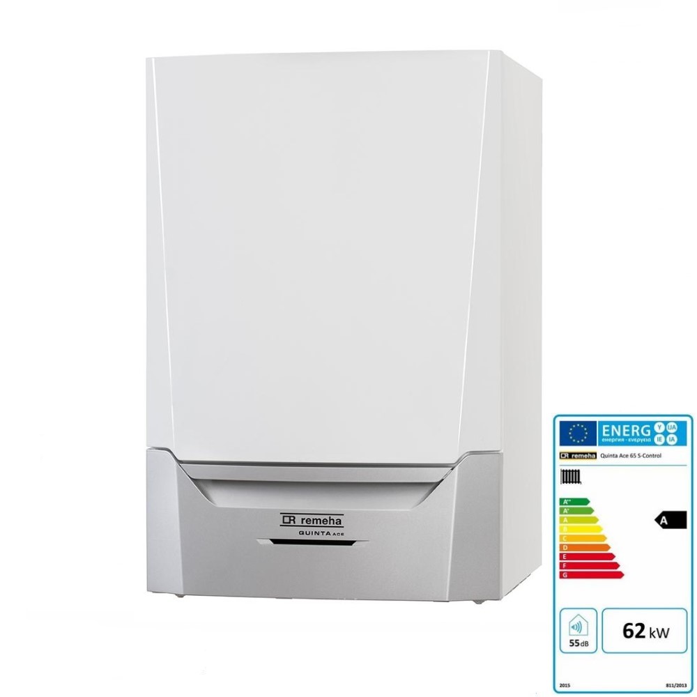 Remeha Quinta Ace 65 kW Gas Brennwert Wandkessel Schaltfeld T-Control 7699460