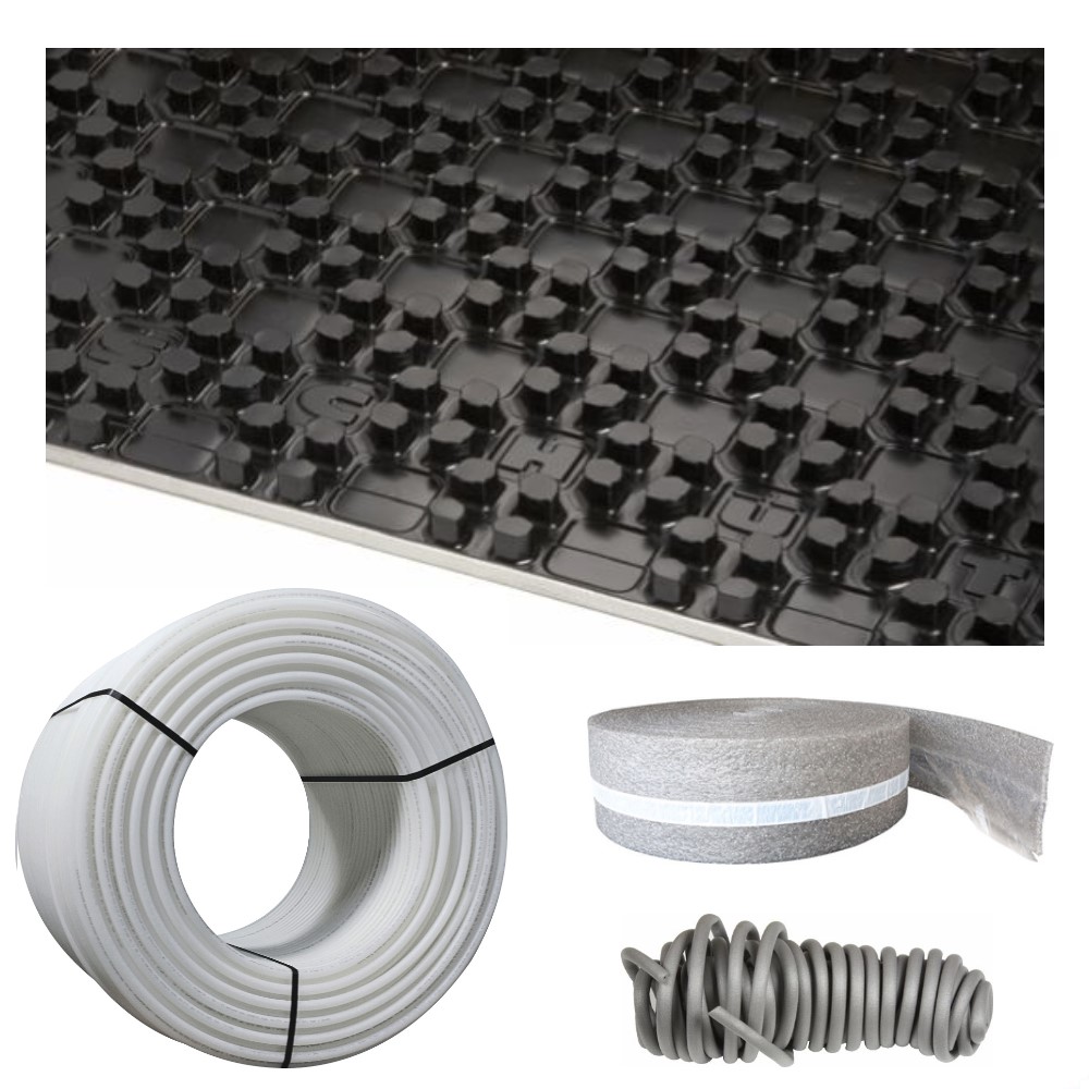 Fußbodenheizung Noppensystem Set 168 m² Buderus Logafloor 11 mm PE-Xa 16x2,0 mm