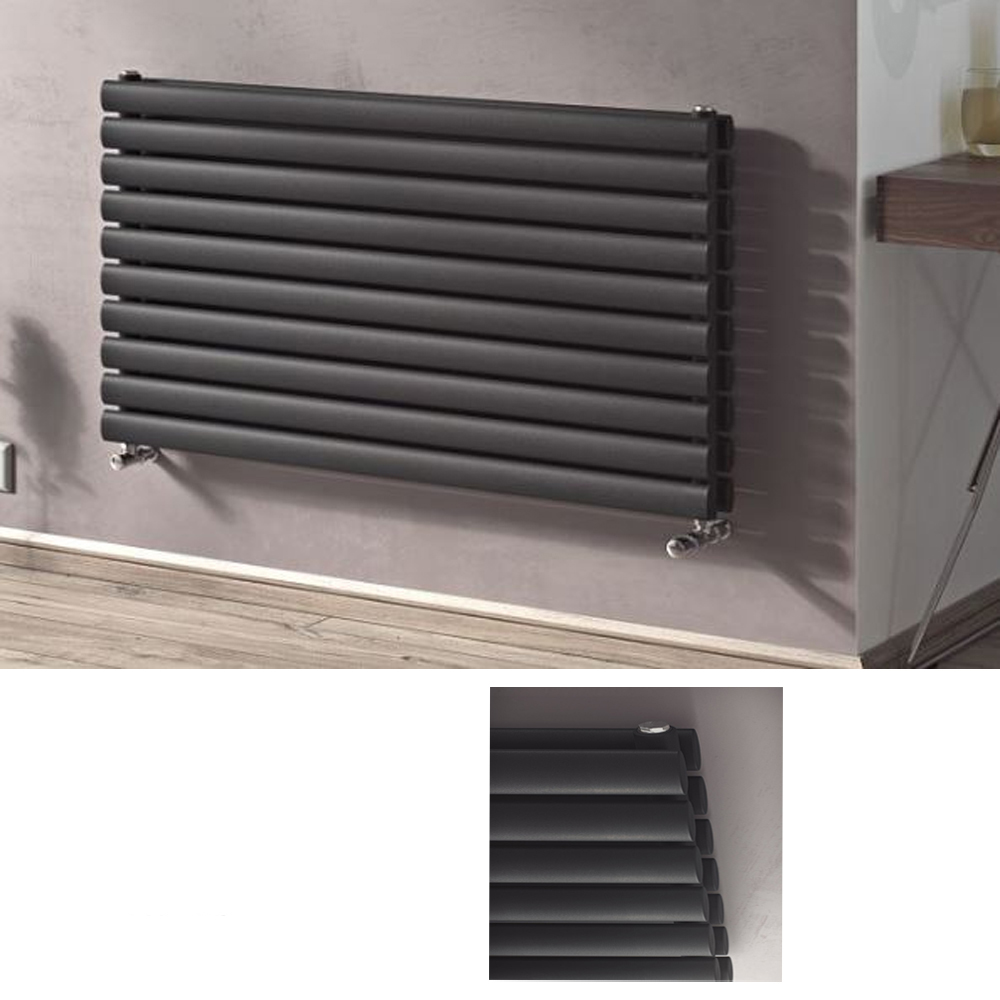 Corpotherma Paneelheizkörper Forte Duo horizontal anthrazit 584 x 1200 x 92 mm