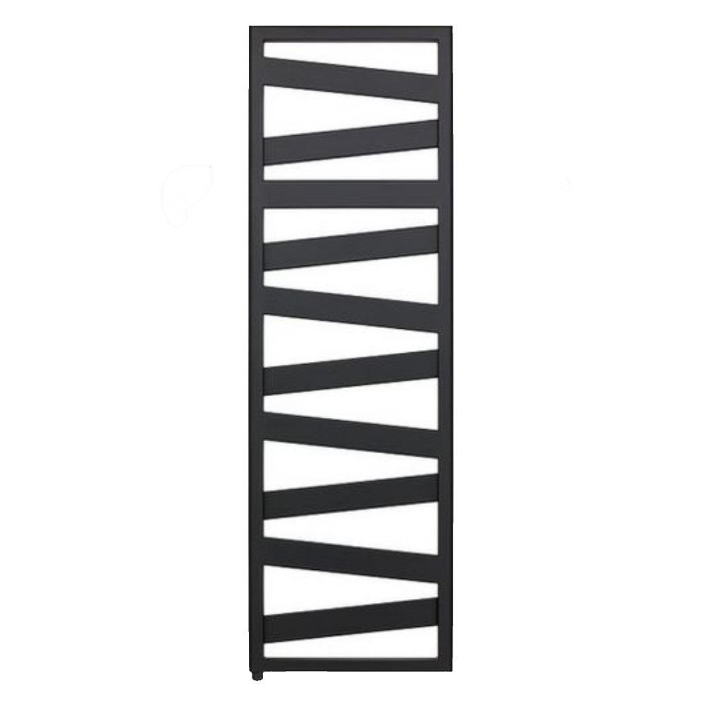 Zehnder Design Heizkörper Ribbon RB-100-060 1017x30x600 mm Black Matt