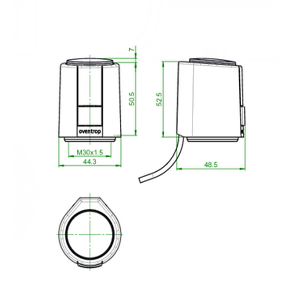 Oventrop Stellantrieb Aktor T 2P stromloss geschlossen M30 x 1,5 H NC / 230V /1m
