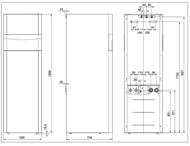 Vaillant Heizungswärmepumpe flexoCOMPACT exclusive VWF 88 /4 Sole Erdwärme