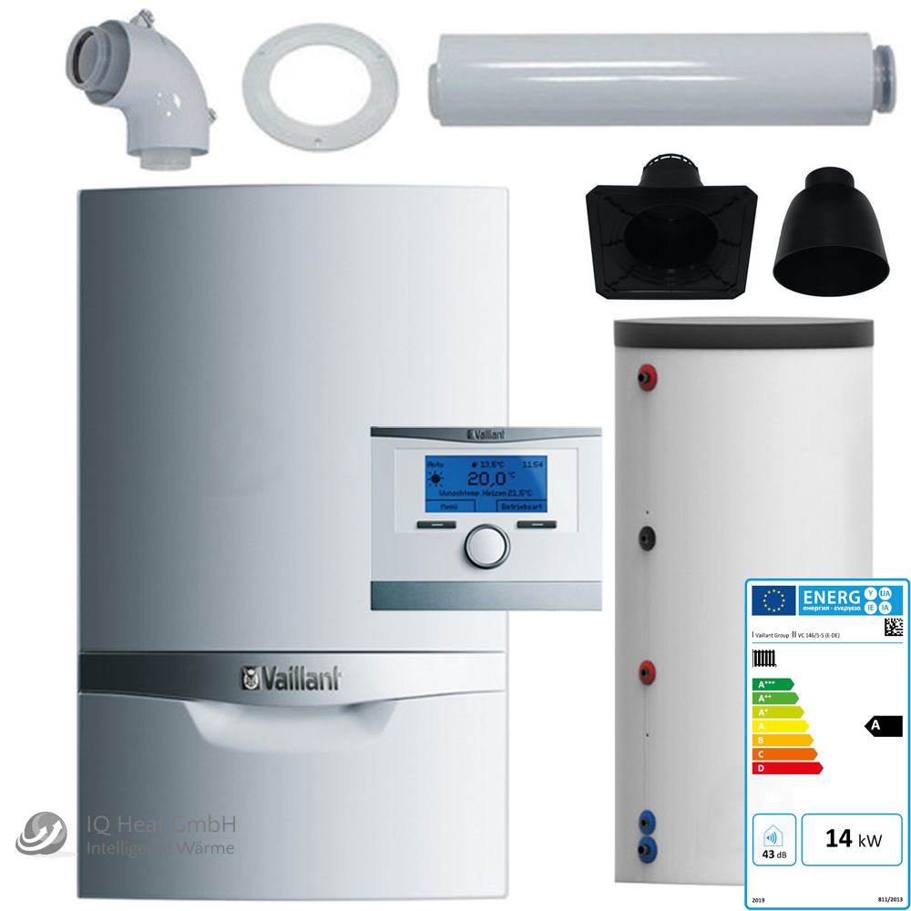 Vaillant Gasbrennwertgerät ecoTEC plus VC 146/5-5 Speicher Abgas Regelung Therme