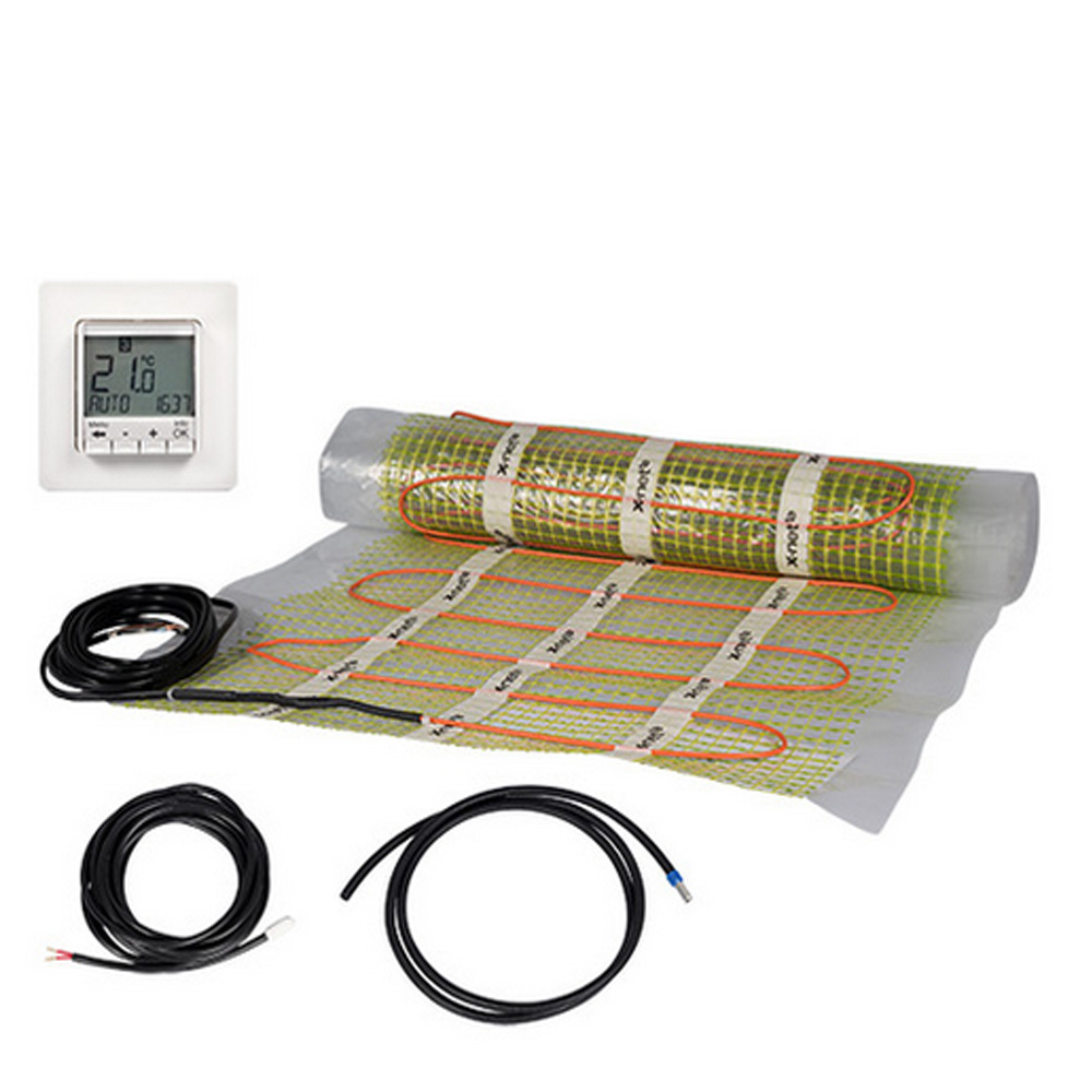 Kermi Elektro Fussbodenheizung x-net +e11 Komplettset 1,0 m² 150 W mit Regler