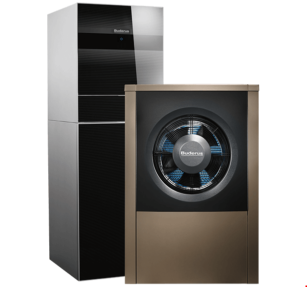 Buderus Luft Wärmepumpe Logatherm WLW196i.2-11 ARTP120 Logaplus M mit Zubehör