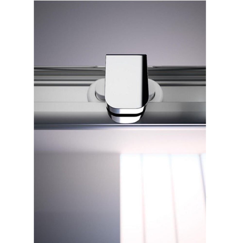 Hüppe Eckduschkabine Alpha 2 100 x 800 x 190 cm Schiebetür 3tlg. 1x Seitenwand