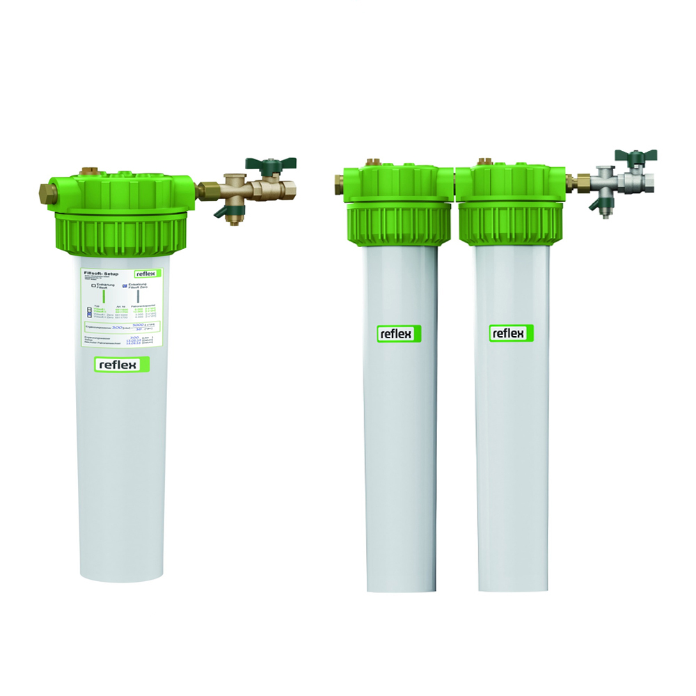 Reflex Wasserenthärtung Armatur für Heizungs Wasser Reflex Fillsoft I + II