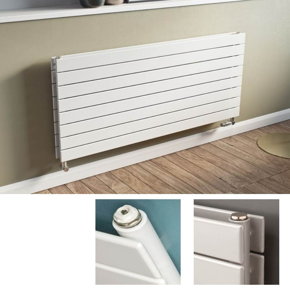 DesignHeizkörper Paneelheizkörper Panio Horizontal Panio duo weiss Heizkörper