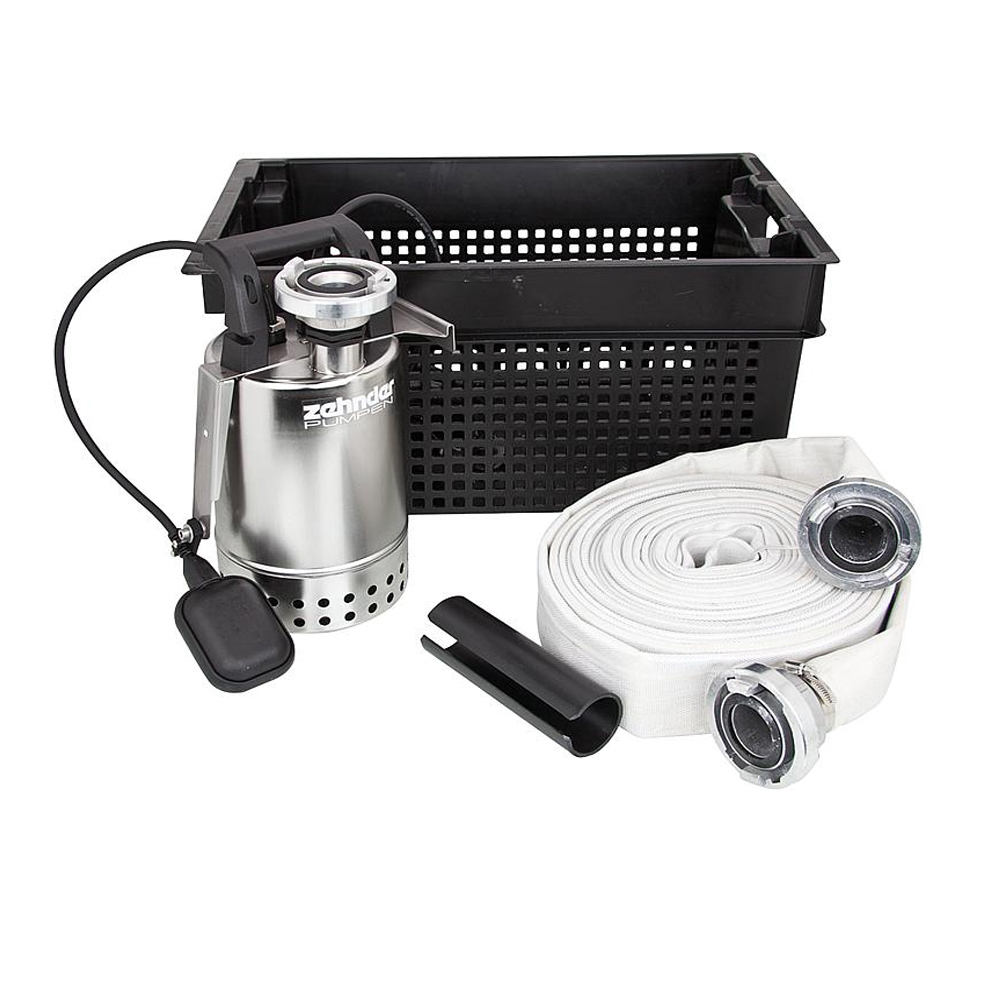 Zehnder Flut Set Hochwasserbox Schmutzwasser Tauchpumpe E-ZW 65A