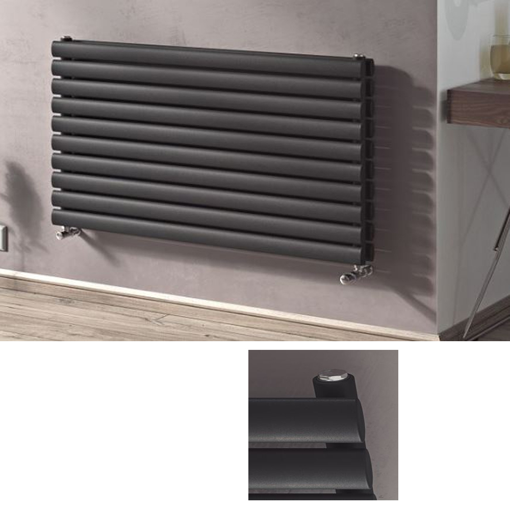 Corpotherma Paneelheizkörper Forte horizontal anthrazit 584 mm x 1000 mm x 78 mm