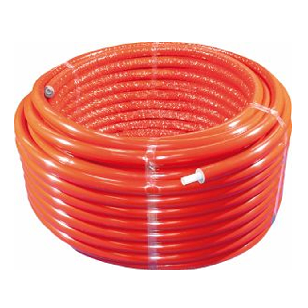 Wavin Tigris Mehrschichtverbundrohr 16 x 2,0mm x 50 m 9mm vorisoliert rot