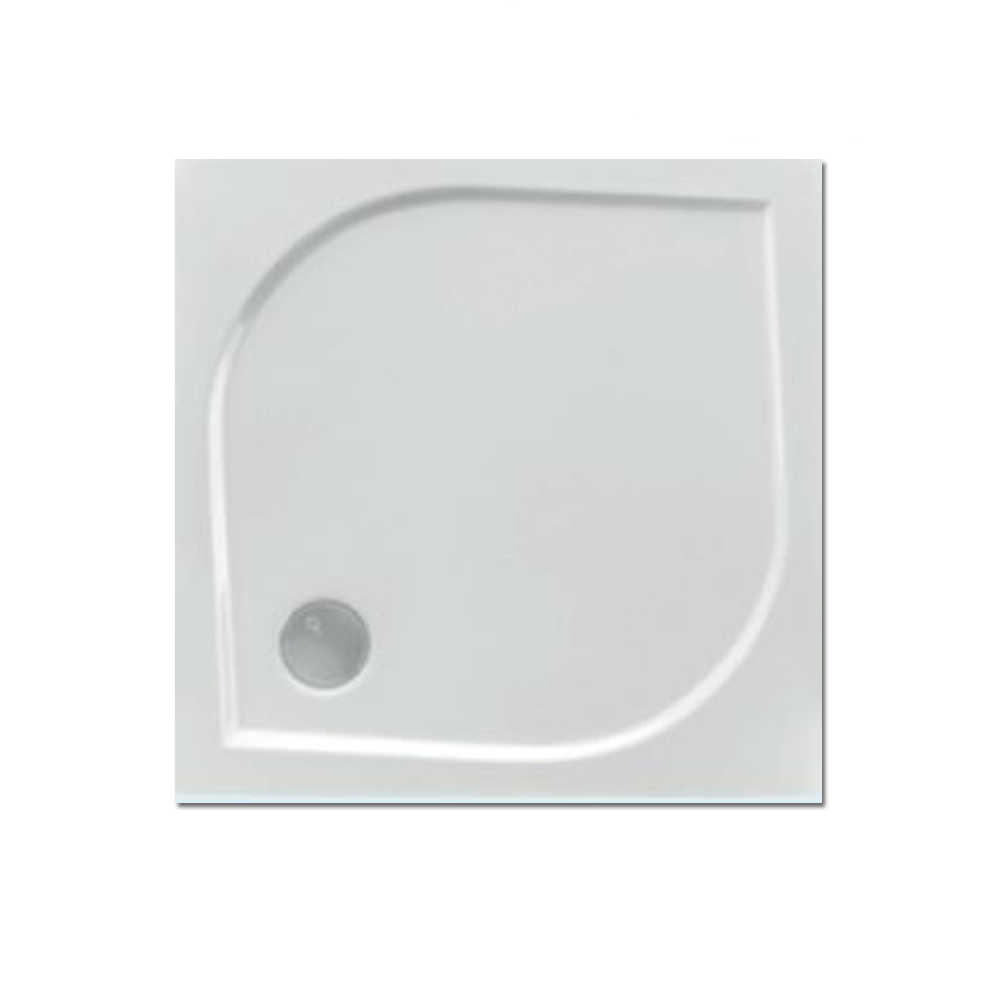 Mineralguss Duschwanne Iteo 90 x 90 cm ohne Ablaufgarnitur