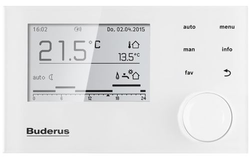 Buderus Regelung Logamatic RC310 weiß Bedieneinheit Öl Gas Therme Kessel