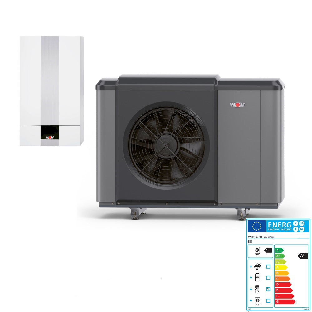 Wolf Wärmepumpe CHA Monoblock 10 mit Innen und Außeneinheit 5,8 kW