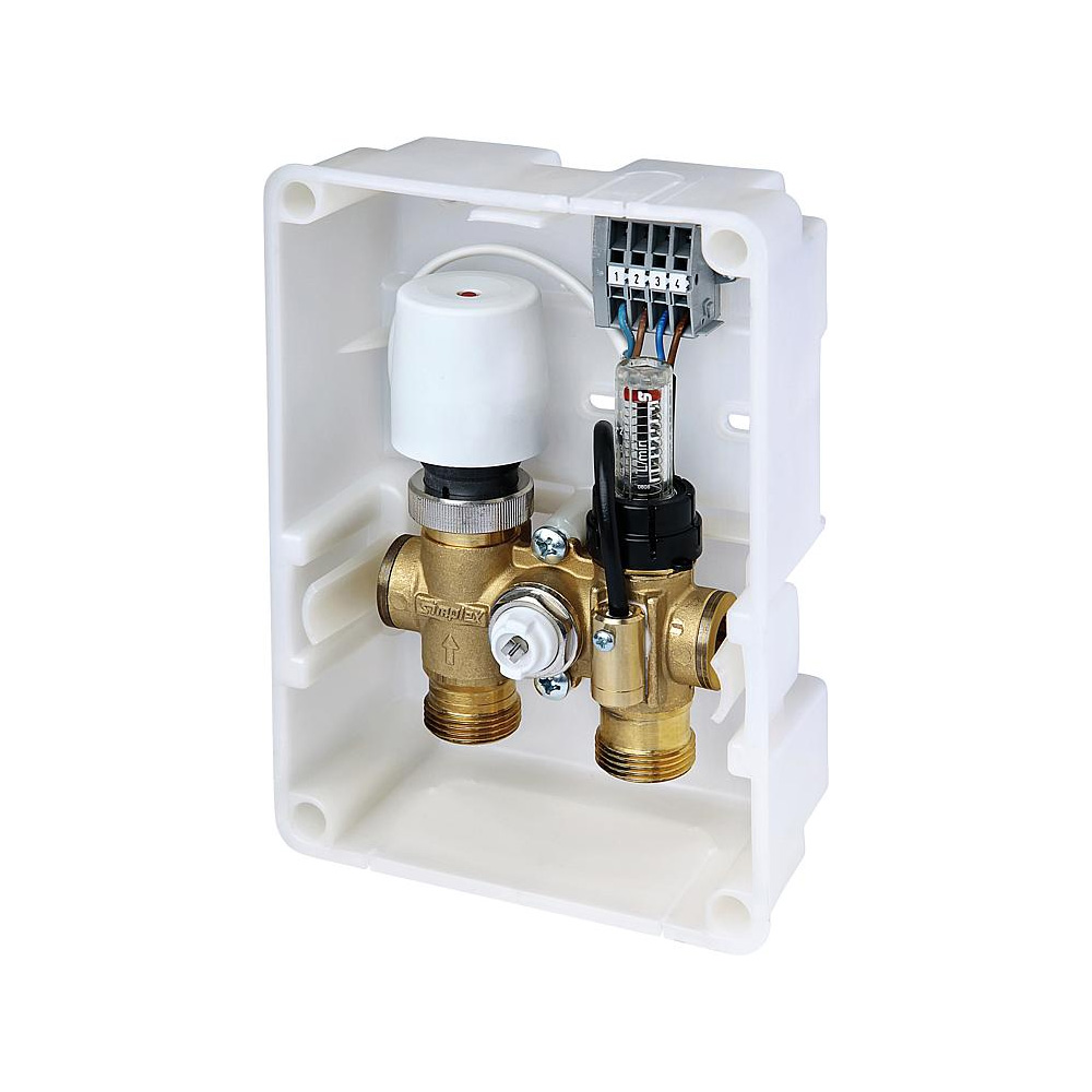 Simplex Regelbox RTL TH digital mit digitalem Raumtemperaturregler Blende weiß