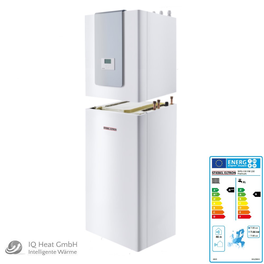 Stiebel Eltron Sole Wärmepumpe WPE-I 08 HW 230 Premium 7,6 kW Erdwärme