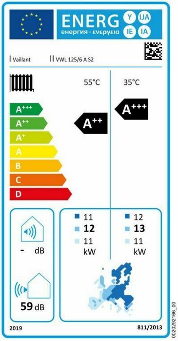 Vaillant Luft Wärmepumpe aroTHERM plus VWL 125/6 A R290 monoblock