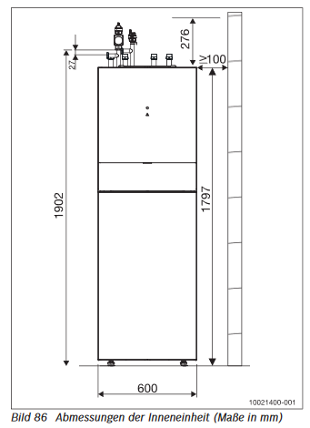 Buderus Luft Wärmepumpe Logatherm WLW196i.2-11 ARTP120 Logaplus M mit Zubehör