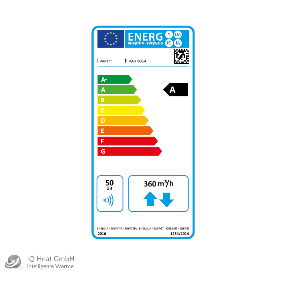 Vaillant RecoVAir VAR 360/4 zentrale Wohnraumlüftung Lüftungsgerät KWL