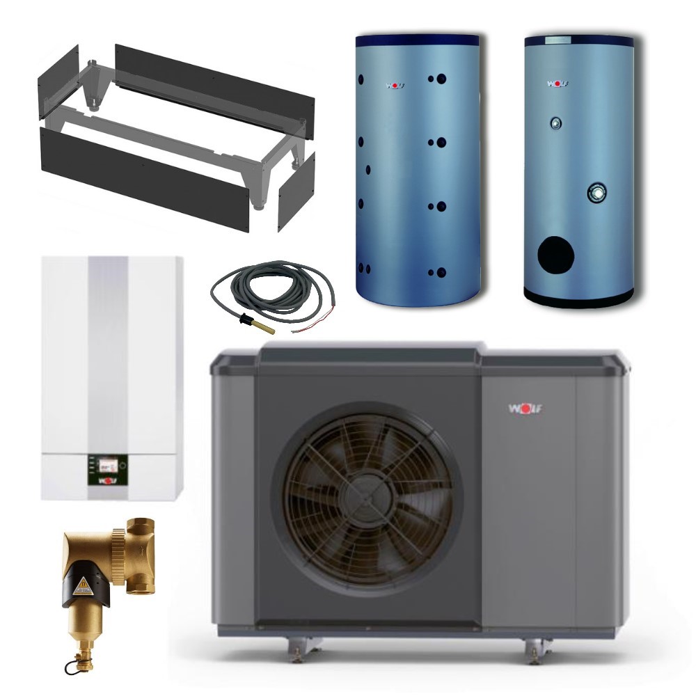 Wolf Wärmepumpe Paket CHA-16/400V BM-2 Speicher SEW-1-300 SPU-2-500 9147922W23