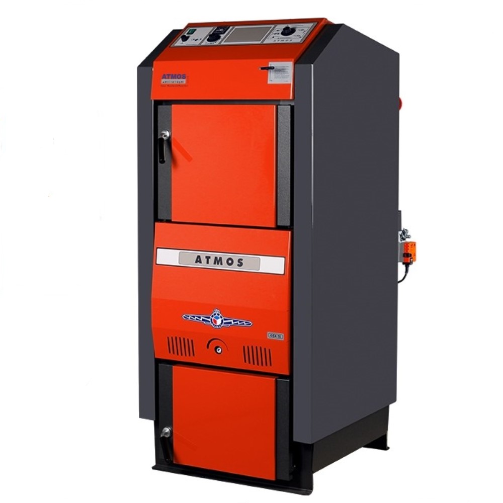 Atmos Holzvergaser GSX50 01.06.50 Scheitholzkessel Holzkessel Festbrennstoff