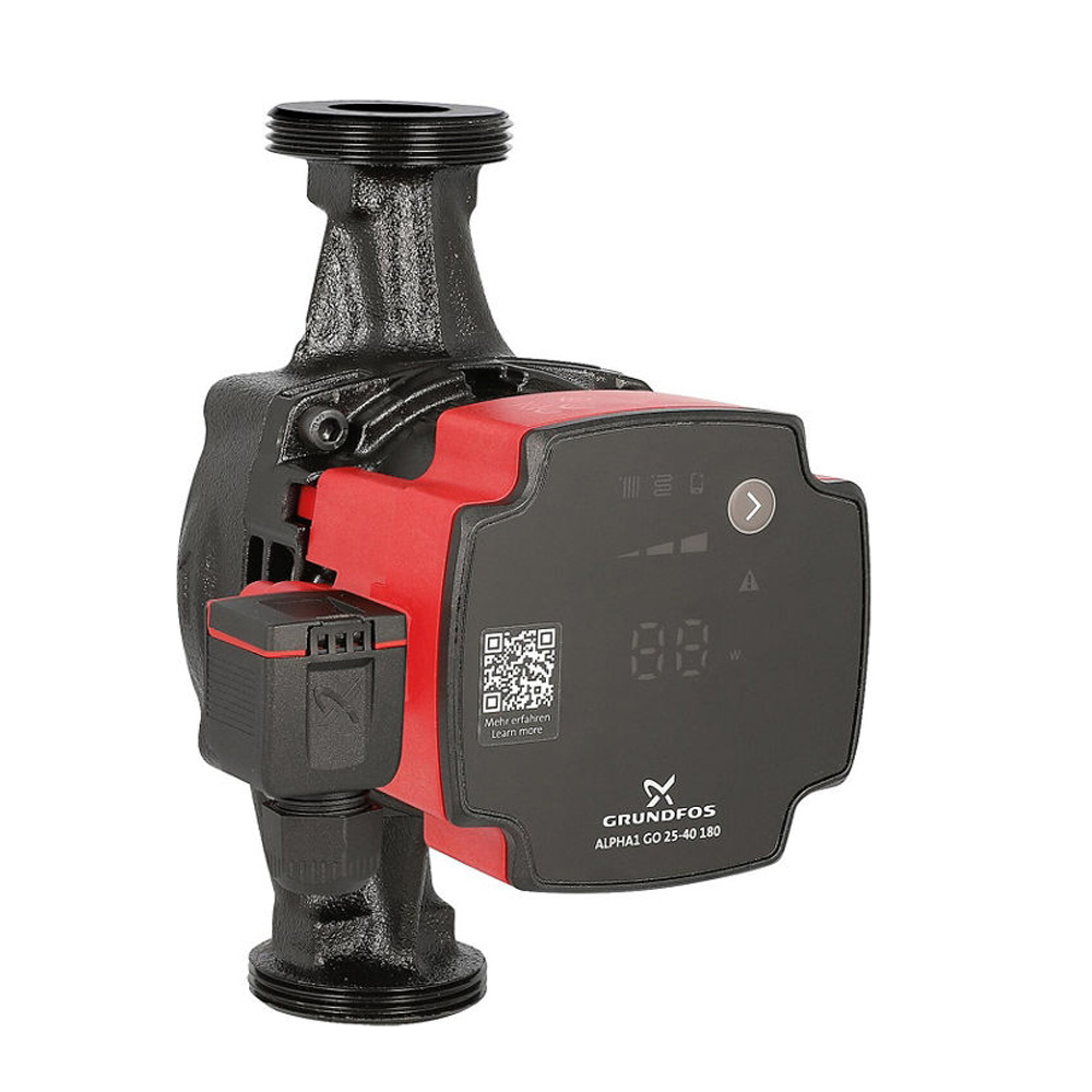 Grundfos Hocheffiziente Umwälzpumpe Alpha1 GO 25-40 für Heizungs- & Klimaanlagen