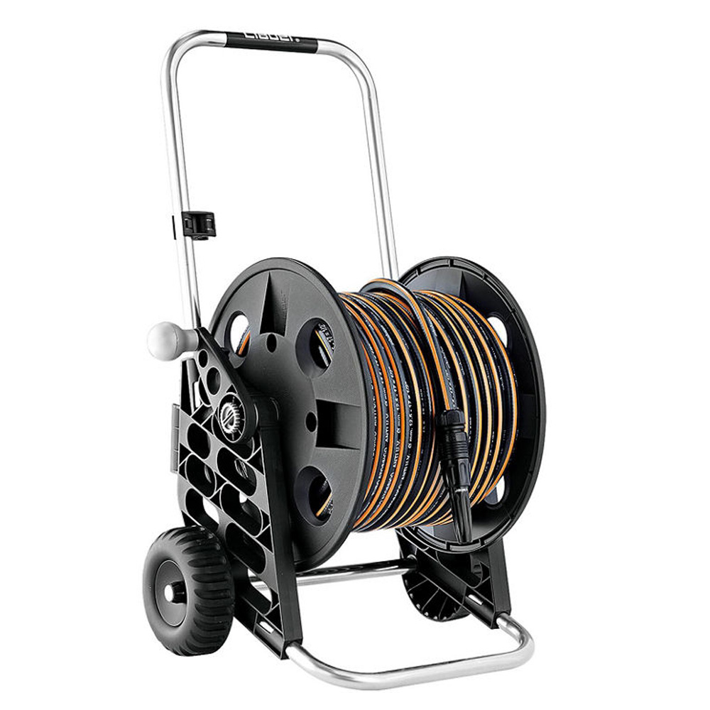 Claber Schlauchwagen Set Genius 60 mit 30 m Schlauch DN15 und Spritze