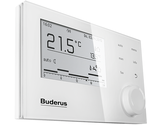 Buderus Regelung Logamatic RC310 weiß Bedieneinheit Öl Gas Therme Kessel