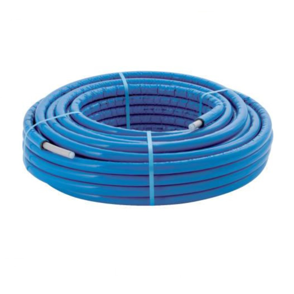 Systemrohr ML Geberit FlowFit vorgedämmt 10 mm in Rollen (50 m) d20 / blau