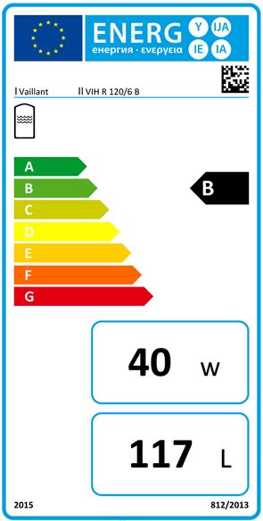 Vaillant Warmwasserspeicher uniSTOR plus VIH R 120/6 B Unterstellspeicher