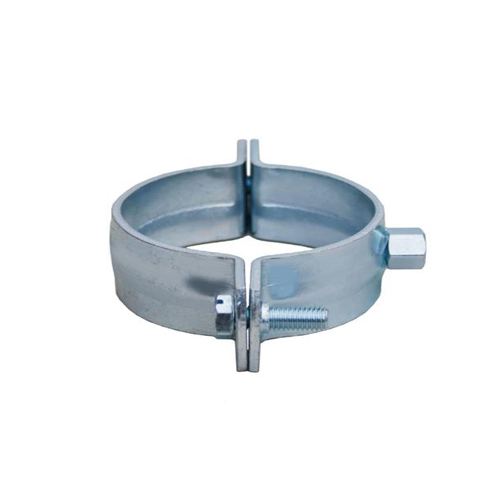 LORO X Rohrschelle für Gewindestift oder Stockschraube DN 70 mit Gewindemuffe LORO X Rohrschelle für Gewindestift oder Stockschraube DN 70 mit Gewindemuffe