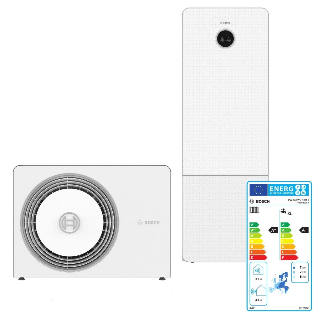 BOSCH Luft Wärmepumpe AW 7 OR-S CS6800iAW 12 M Monoblock Paket BOPA CS766