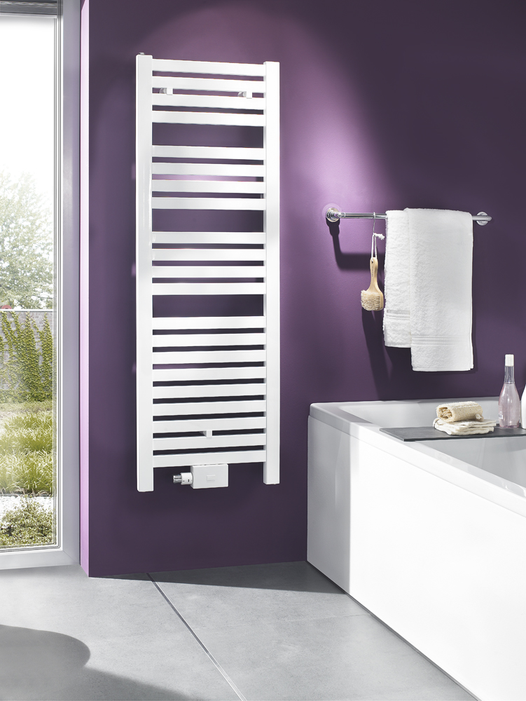 BEMM Duamo Design Badheizkörper weiß Heizkörper Handtuchwärmer Mittenanschluß