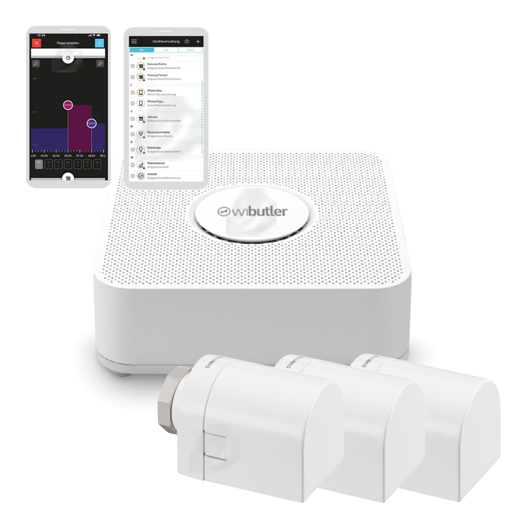 wibutler pro Home Server Zentrale Starter Paket Radiator WLAN LAN Modul