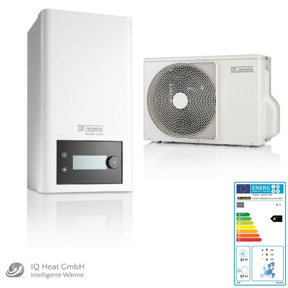 Remeha Elga Ace 6 kW Split Luft Wasser Wärmepumpe IDU + ODU 6 kW 7755639