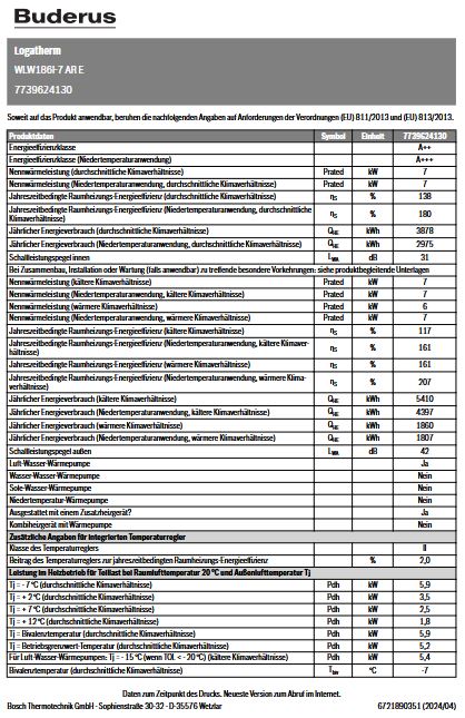 Buderus Luft Wärmepumpe Logaplus M Paket WLW186i-7 AR E WLW-7 MB AR MX400