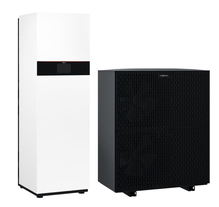 Viessmann Luft Wasser Wärmepumpe Vitocal 252-A mit 7,3 kW Monoblock Zubehör oben