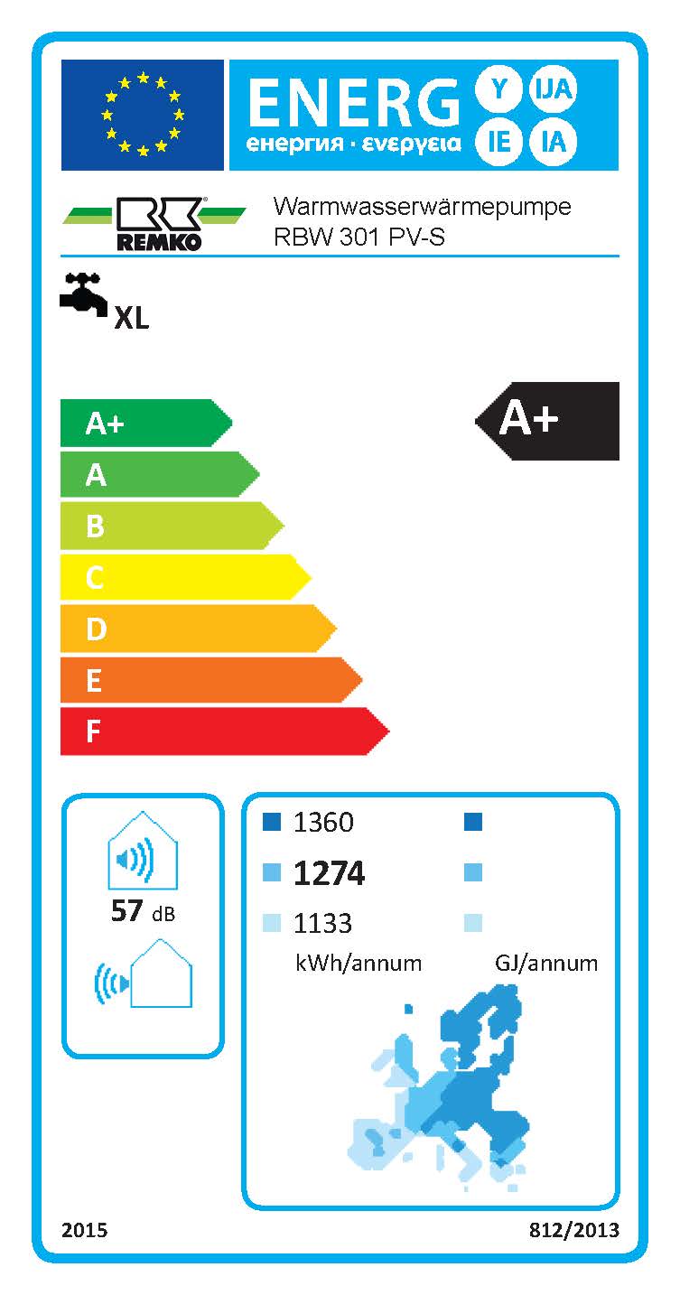 Remko RK WP RBW 301 PV-S Wärmepumpe Solar Brauchwasserwärmepumpe
