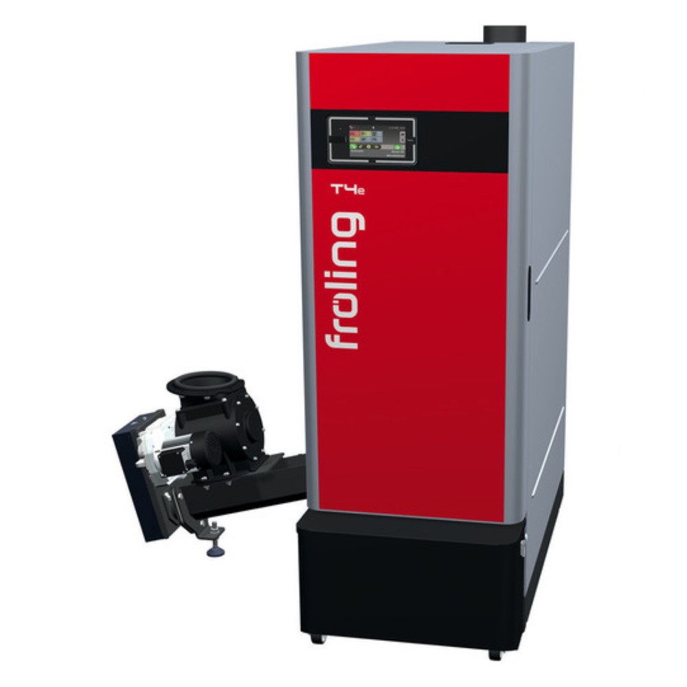 Fröling Hackgutkessel T4e 35 ESP links 14704ESPL Hackschnitzel Festbrennstoff