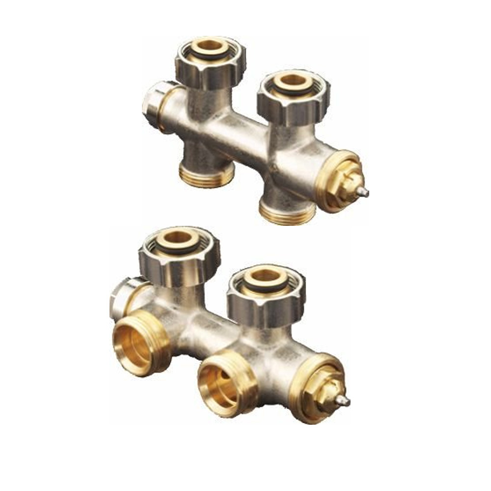 Multiblock Oventrop Multiblock T Anschlussarmatur 1 u. 2 Rohr in Durchgangsform