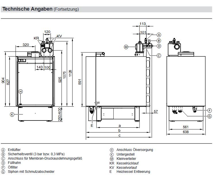 Viessmann Öl Brennwertkessel Vitoladens 300-C 23,6 kW BC3B 2-stufig Ölbrenner