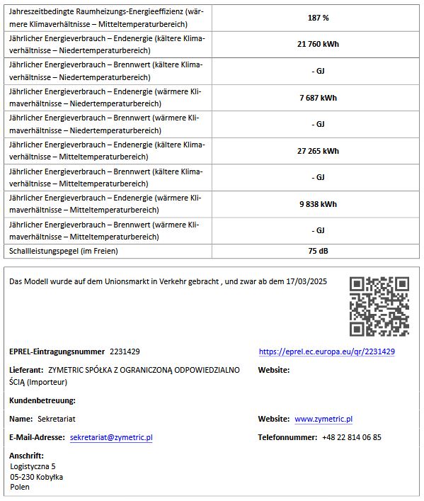 MIDEA Luft Wärmepumpe M-Thermal Mars Monoblock R290 35 kW MHC-V35WD2RN7 400Volt