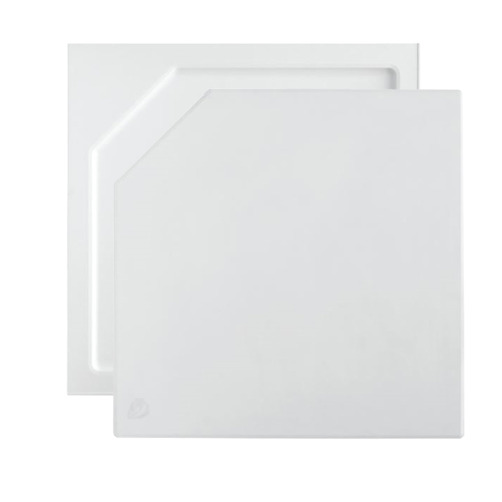 Chr. Schröder Mineralmarmor Duschwanne Kiel 100 x 100 + Einlegeplatte
